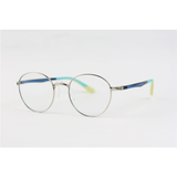 Gucci - 842 - Silver Blue - Acetate - Metal - Blue Cut - Round - Eyewear