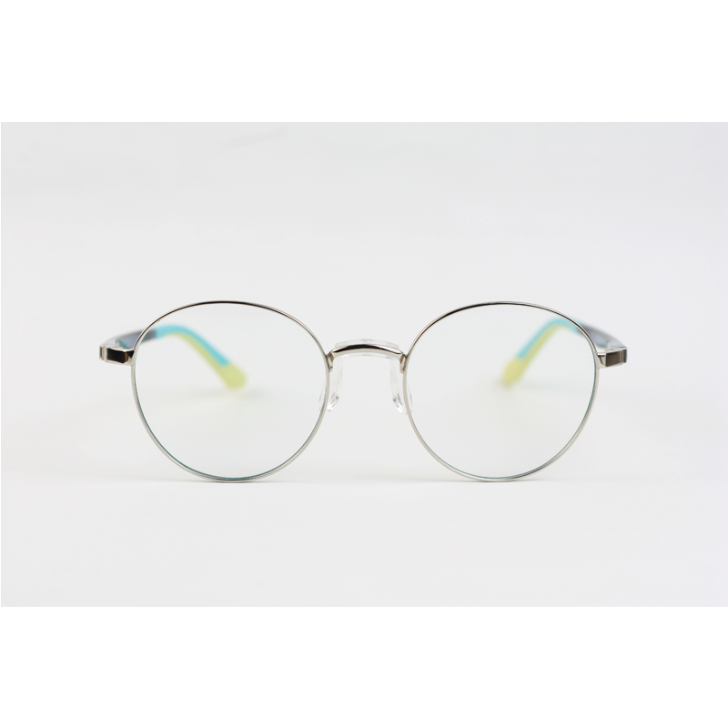 Gucci - 842 - Silver Blue - Acetate - Metal - Blue Cut - Round - Eyewear