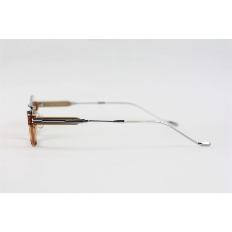 Oliver People - 22015 - Silver Brown - Acetate - Metal - Blue Cut - Rectangle - Eyewear
