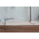 Oliver People - 22015 - Silver Translucent - Acetate - Metal - Blue Cut - Rectangle - Eyewear