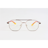 Gucci - 844 - Golden Red - Acetate - Metal - Blue Cut - Double Bridge - Eyewear