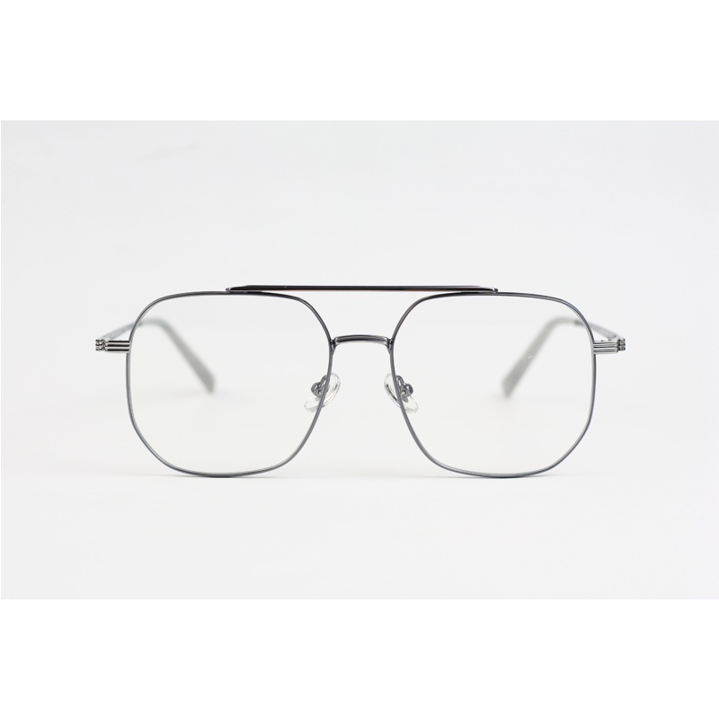 Carrera - 52070 - Silver Grey - Blue Cut - Metal - Rectangle - Double Bridge - Eyewear