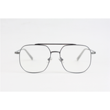 Carrera - 52070 - Silver Grey - Blue Cut - Metal - Rectangle - Double Bridge - Eyewear
