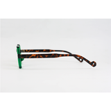 Dior - 7249 - Dark Green Tortoise - Acetate - Blue Cut - Hexagonal - Eyewear