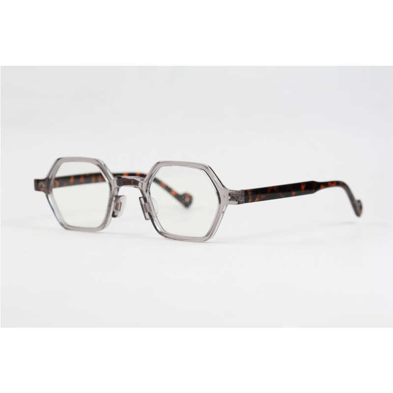 Dior - 7249 - Grey Translucent Tortoise - Acetate - Blue Cut - Hexagonal - Eyewear
