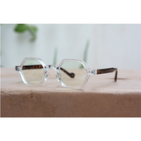 Dior - 7249 - Translucent Tortoise - Acetate - Blue Cut - Hexagonal - Eyewear