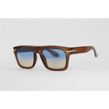 Police - 3394 - Brown Blue Havana - Acetate - Rectangle - Sunglasses