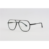 Moscot - 2327 - Black - Aviator - Double Bridge - Blue Cut - Metal - Eyewear