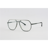 Moscot - 2327 - Grey - Aviator - Double Bridge - Blue Cut - Metal - Eyewear
