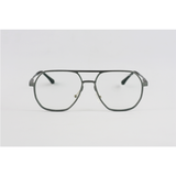 Moscot - 2327 - Grey - Aviator - Double Bridge - Blue Cut - Metal - Eyewear