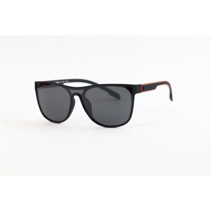 OGA - 1104 - Matte Black - Acetate - Single Lens - Rectangle - Polarized - Sunglasses