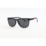 OGA - 1104 - Matte Black - Acetate - Single Lens - Rectangle - Polarized - Sunglasses