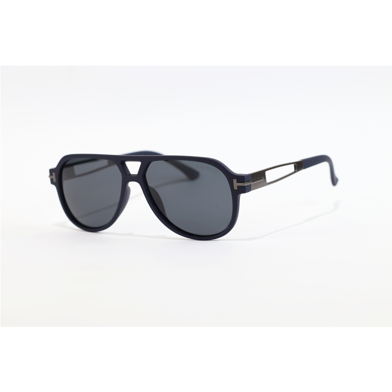 Tom Ford - 202 - Matte Blue - Acetate - Aviator - Polarized - Sunglasses
