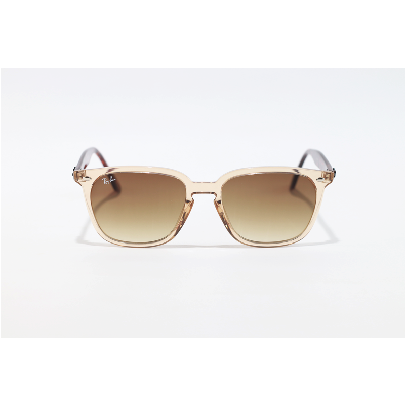 Ray Ban - 4362 - Brown Translucent - Acetate - Rectangle - Sunglasses