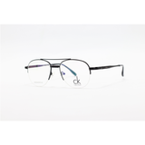 Calvin Klein - 030 - Black - Metal - Aviator - Half Rim - Eyewear