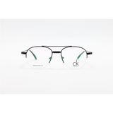 Calvin Klein - 030 - Black - Metal - Aviator - Half Rim - Eyewear
