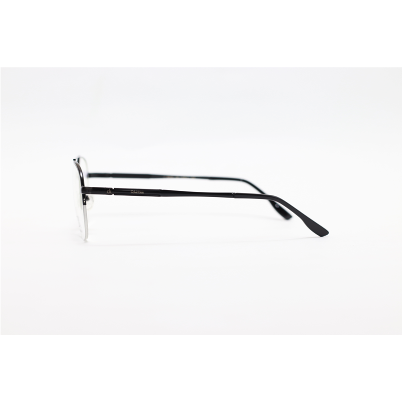 Calvin Klein - 030 - Black - Metal - Aviator - Half Rim - Eyewear