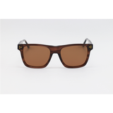 Calvin Klein - 5861 - Brown Horn - Acetate - Rectangle - Polarized - Sunglasses