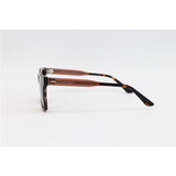 Calvin Klein - 5861 - Brown Horn - Acetate - Rectangle - Polarized - Sunglasses