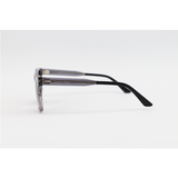 Calvin Klein - 5861 - Grey Stripe - Acetate - Rectangle - Polarized - Sunglasses