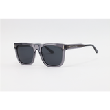 Calvin Klein - 5863 - Grey Translucent - Acetate - Rectangle - Polarized - Sunglasses