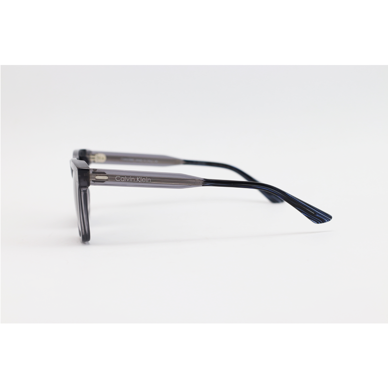 Calvin Klein - 5863 - Grey Translucent - Acetate - Rectangle - Polarized - Sunglasses