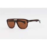 David Beckham - 1073 - Brown Horn - Acetate - Aviator - Polarized - Sunglasses