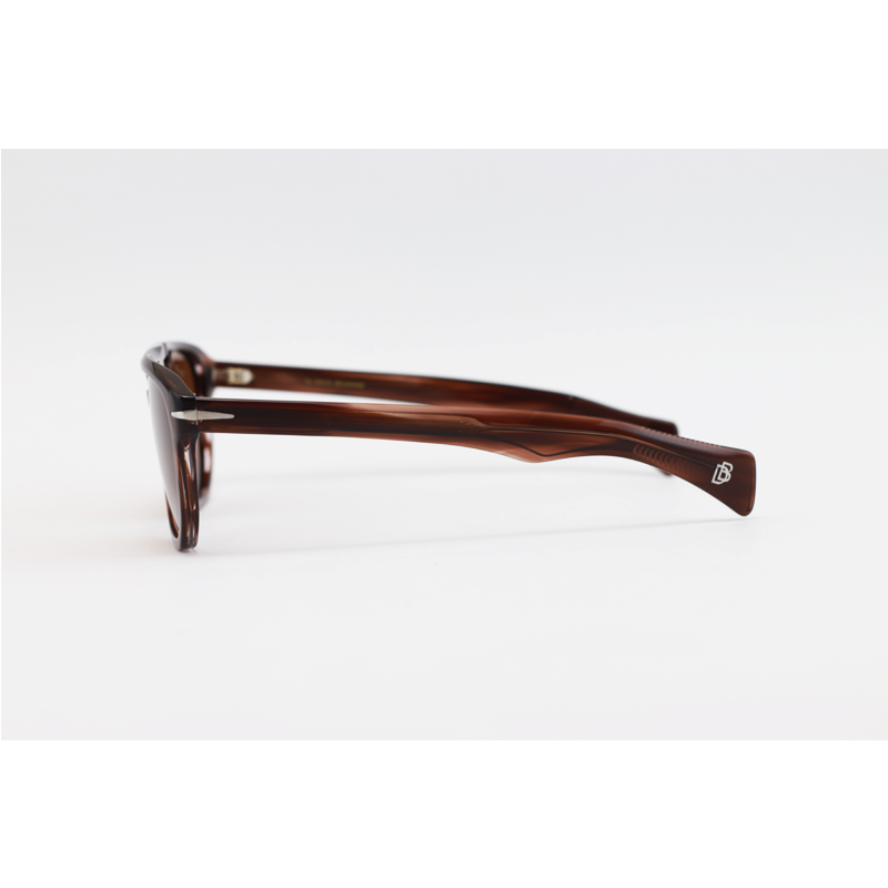 David Beckham - 1073 - Brown Horn - Acetate - Aviator - Polarized - Sunglasses