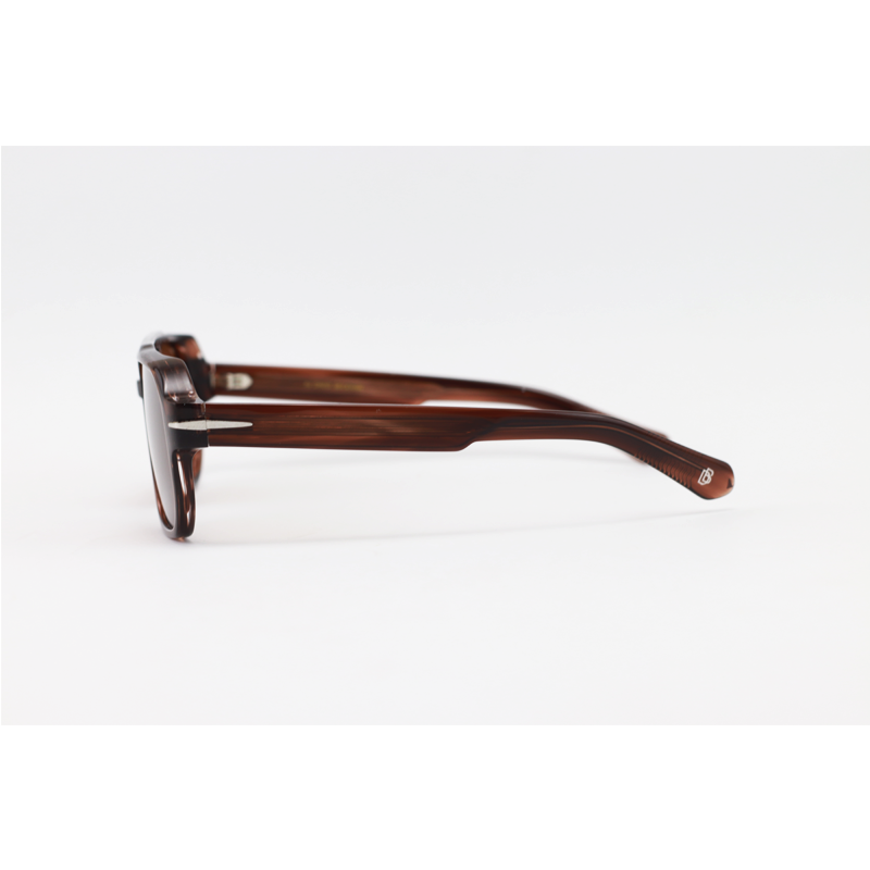David Beckham - 1075 - Brown Horn - Acetate - Aviator - Polarized - Sunglasses