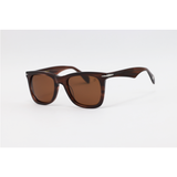 David Beckham - 7087 - Brown Horn - Acetate - Rectangle - Polarized - Sunglasses