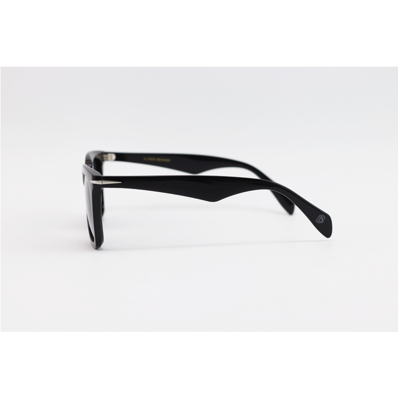 David Beckham - 7087 - Black - Acetate - Rectangle - Polarized - Sunglasses