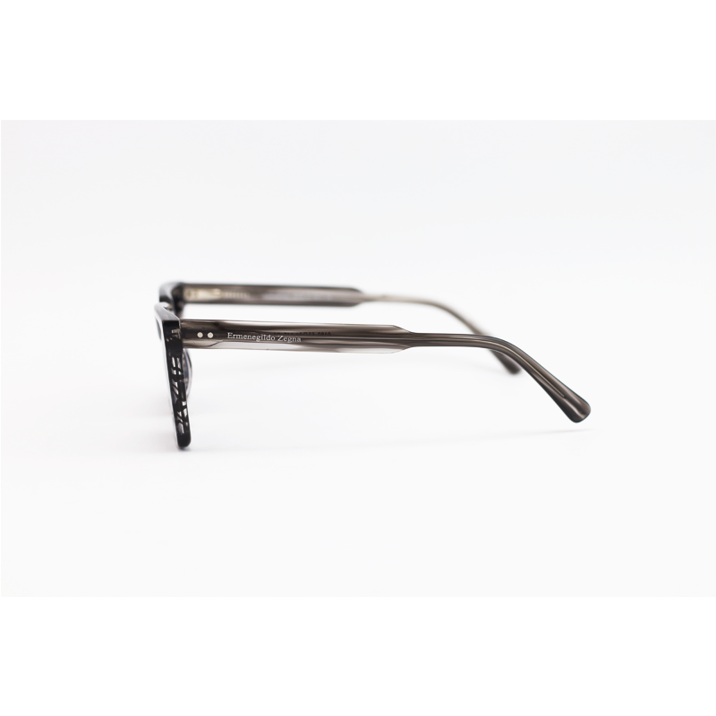 Ermenegildo Zegna - 0180 - Grey Stripe - Acetate - Rectangle - Polarized - Sunglasses