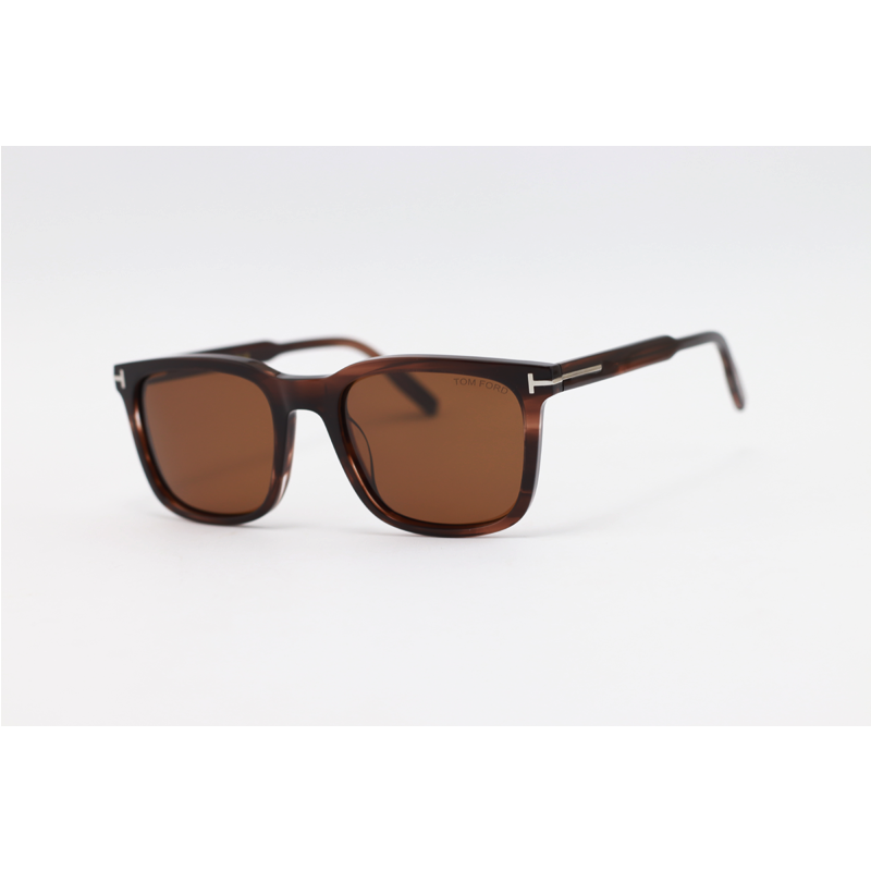 Tom Ford - 5448 - Brown Horn - Acetate - Rectangle - Polarized - Sunglasses