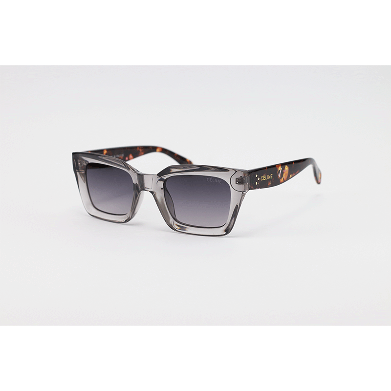 Celine - 6091 - Grey Translucent - Acetate - Rectangle - Sunglasses