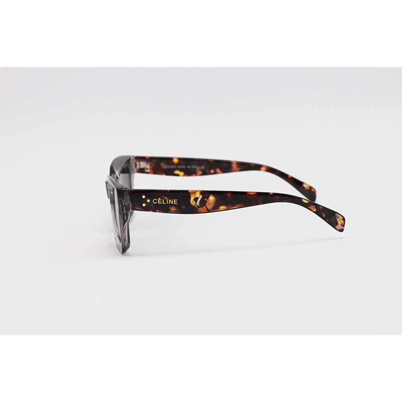 Celine - 6091 - Grey Translucent - Acetate - Rectangle - Sunglasses