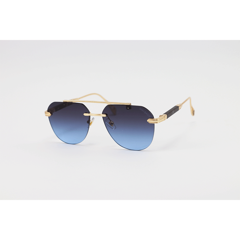 MAYBACH - 3114 - Golden Blue Gradient - Metal - Aviator - Rimless - Sunglasses