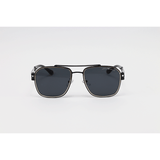 Emporio Armani - 2650 - Black - Metal - Rectangle - Double Bridge - Sunglassses
