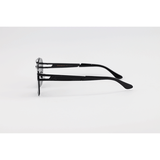 Emporio Armani - 2650 - Black - Metal - Rectangle - Double Bridge - Sunglassses