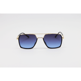 TOMMY HILFIGER - 2487 - Golden Black Blue Gradient - Acetate - Metal - Rectangle - Sunglasses