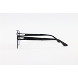 Emporio Armani - 2650 - Black Gradient - Metal - Rectangle - Double Bridge - Sunglassses