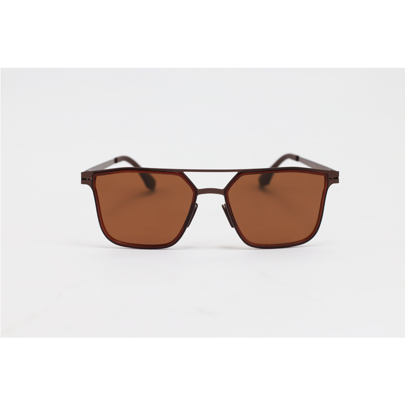 Porsche Design - 003 - Brown - Metal - Polarized - Double Bridge - Sunglasses