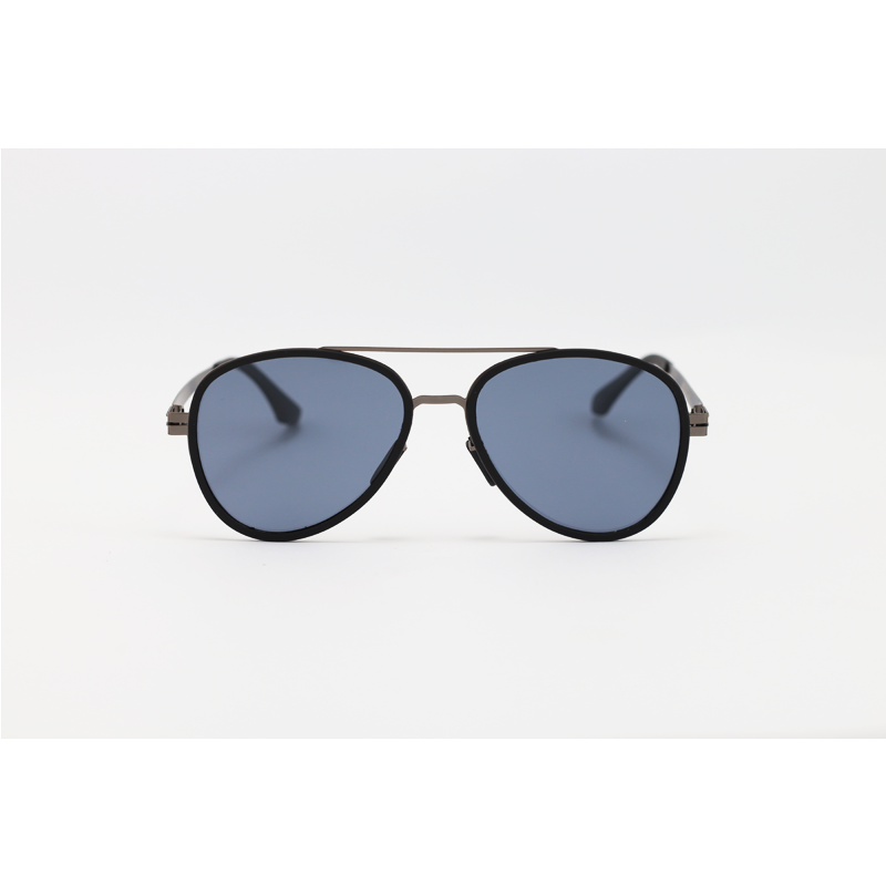 Porsche Design - 012 - Gun Blue - Metal - Aviator - Polarized - Double Bridge - Sunglasses