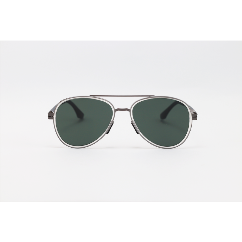 Porsche Design - 012 - Gun Green - Metal - Aviator - Polarized - Double Bridge - Sunglasses
