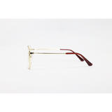 Metal - 422411 - Golden - Double Bridge - Rectangle - Eyewear