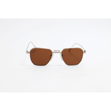 GM – 3552 – Silver Brown – Metal – Rectangle – Sunglasses