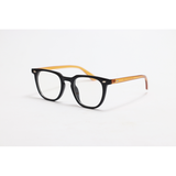 Moscot - 3875 - Black Brown - Acetate - Blue Cut - Square - Eyewear
