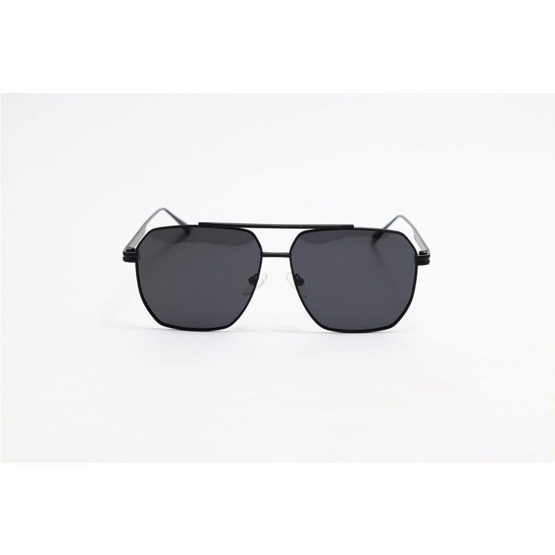 GM – 2176 – Black – Metal - Polarized – Double Bridge – Sunglasses
