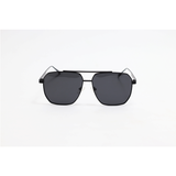 GM – 2176 – Black – Metal - Polarized – Double Bridge – Sunglasses