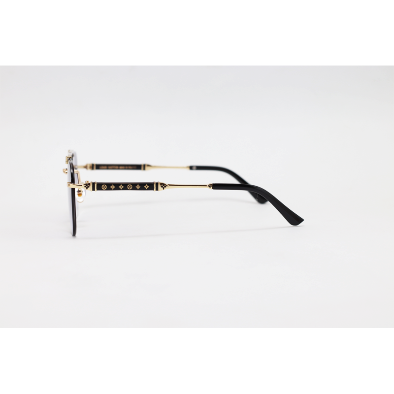 Louis Vuitton - 3151 - Golden Purple Gradient - Metal - Double Bridge - Aviator - Rimless - Sunglasses