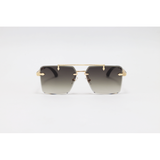 Chopard - 3171 - Golden Black Gradient - Metal - Rectangle - Double Bridge - Rimless - Sunglasses